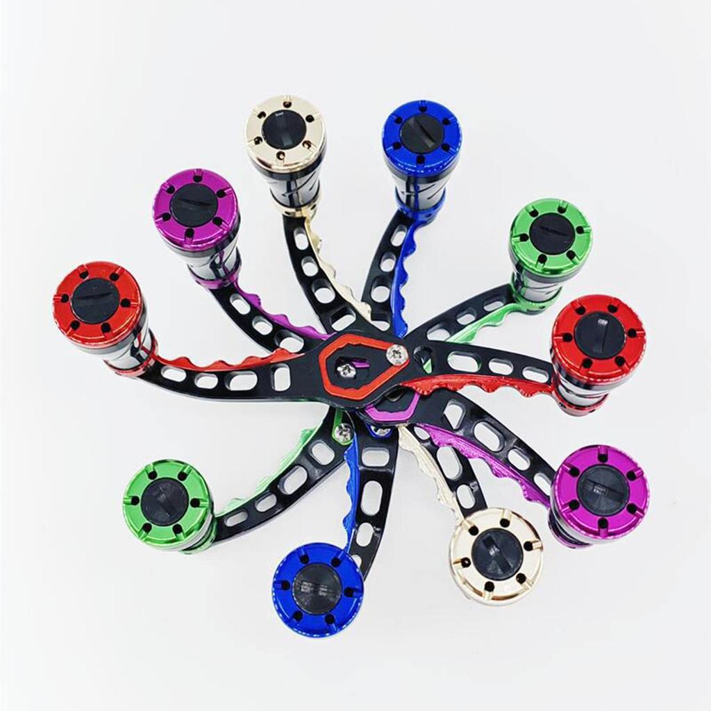 T Tooyful Replacement Fishing Reel Easy To Attach To Comfortably Long 4 Stainless Steel Durable Left and Right Handed Baitcasting Reel Baitcasting