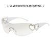 Y2K Hollow Out Sunglasses Women Vintage Rimless Metal Frame Sun Glasses UV400 Protection Fashion Street Photography Eyewear
