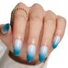 Hochwertige tragbare künstliche Nägel im Mandel-Nude-French-Stil – mittellange und lange Nagelspitzen