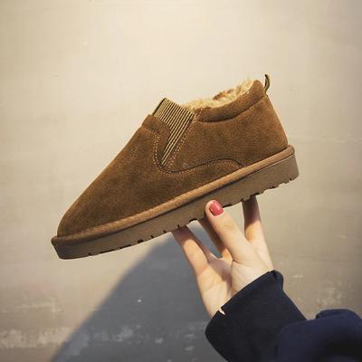 Stivali da Neve Donna 2024 Nuovi Velluto Spesso Taglia Grande Moda Invernale Calore Stivaletti Corti Monopasso Scarpe di Cotone Scarpe di Cotone da Donna