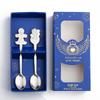 HANYANG Christmas Gift Small Spoon Snowman Spoon Scandinavian Style Cutlery Giveaway Spoon Gift Box Christmas Gift Box Gingerbread Spoon