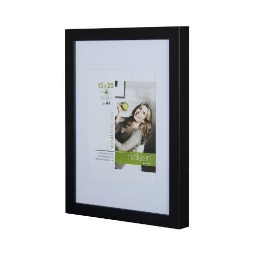 Cadre photo - NIELSEN - APOLLO - Bois noir - 30 x 24 cm - Design contemporain