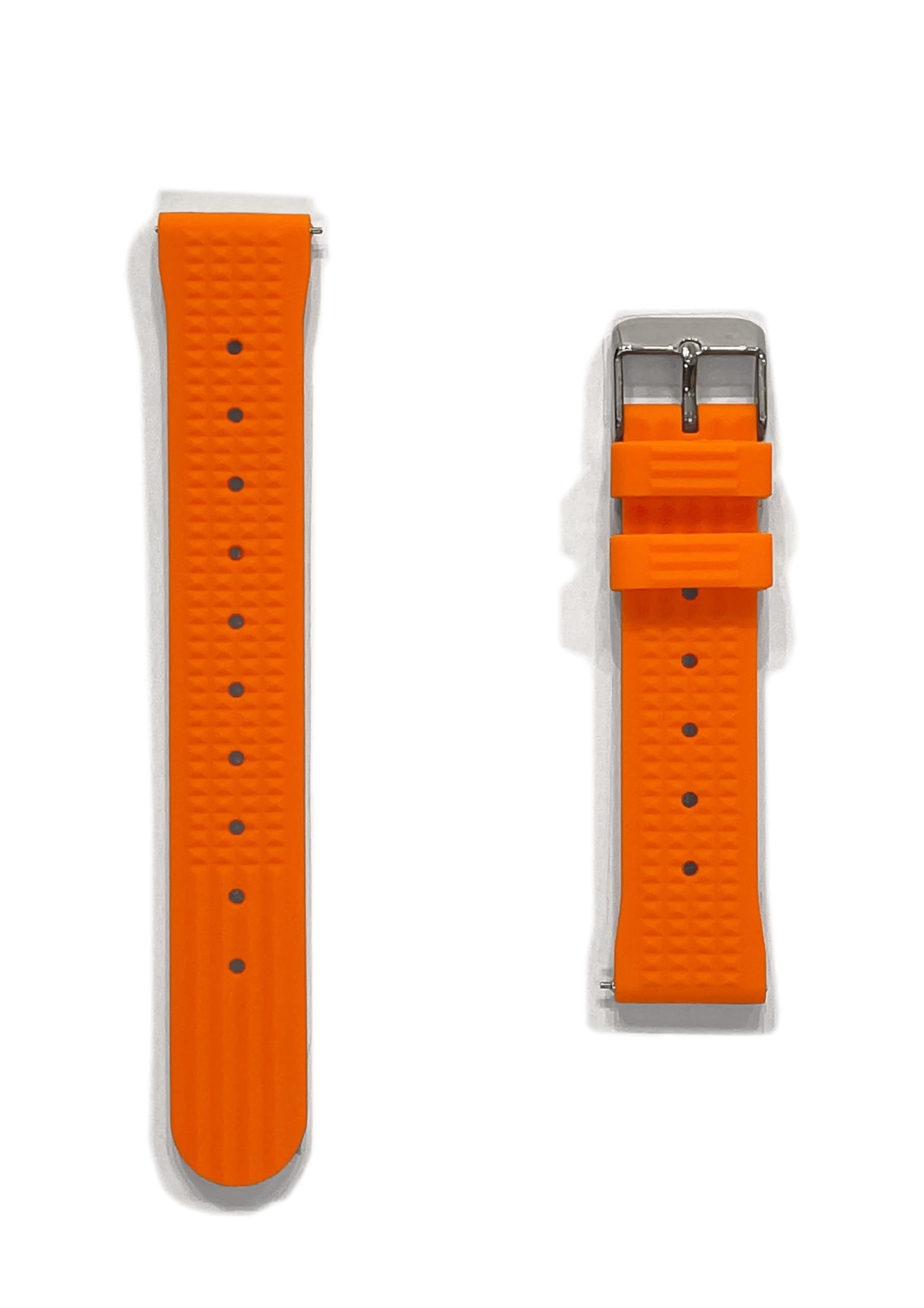 

Европейский вафельный ремешок для часов 20 мм 22 мм (Оранжевый, 20 мм)