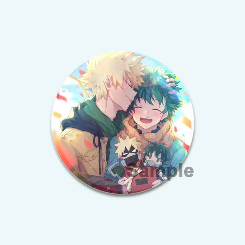 

32/44/58 мм Фанаты Коллекции Аниме Моя геройская академия Броши Мидория Изуку/Бакуго Кацуки/Тодороки Шото Значок на рюкзак Мультяшные значки на лацкан 44mm