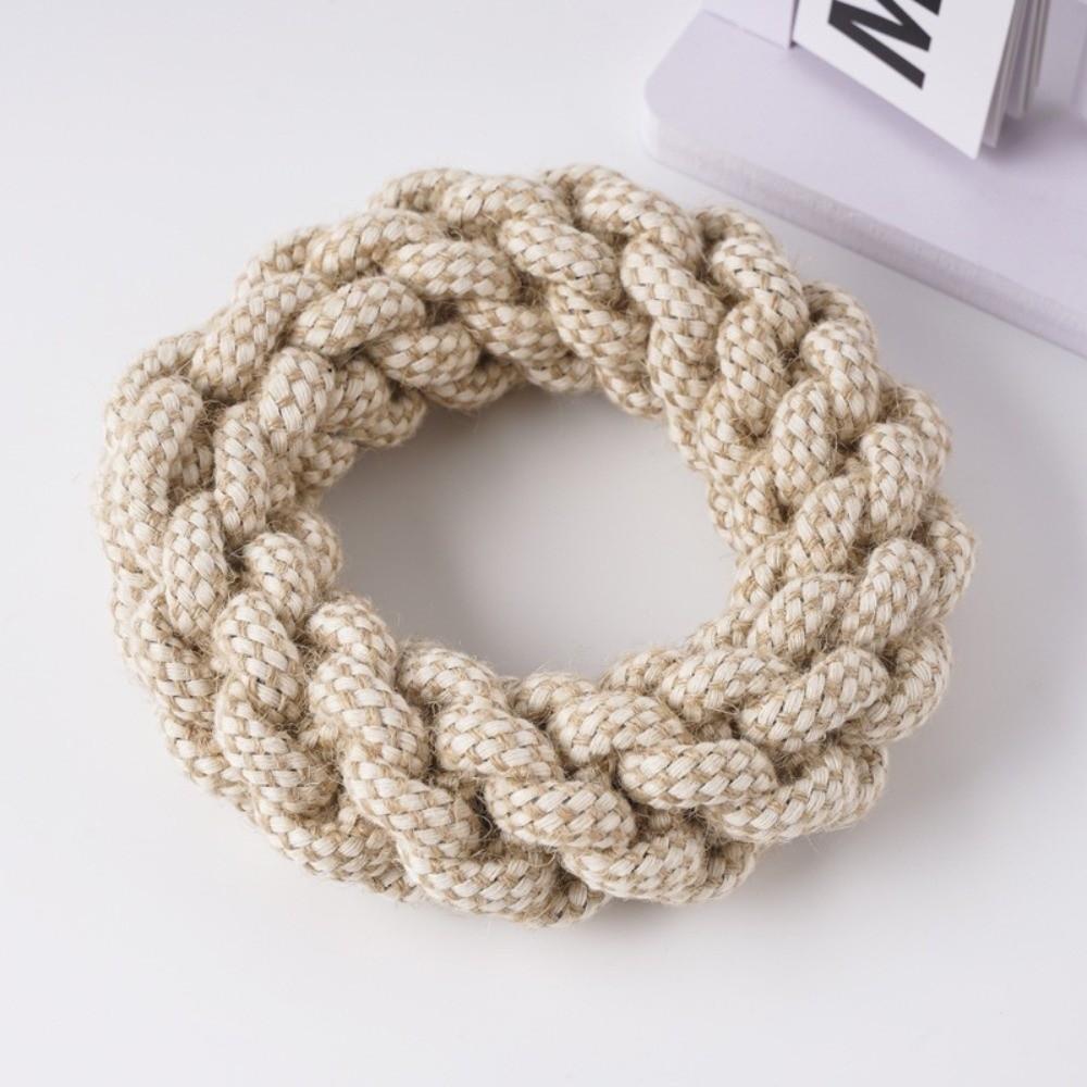 Teeth Cleaning Bite Resistant Dogs Cotton Rope Outdoor Indoor Dog Chew Wear Resistant Pet Molar Grinding