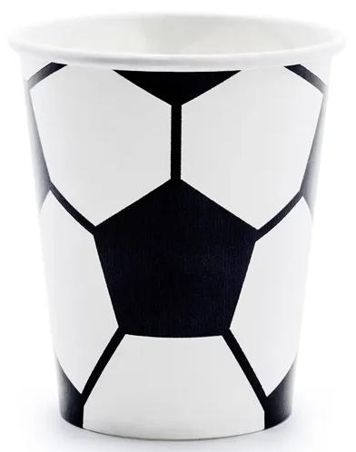 Football Cups Birthday World Cup 260ml 6 Pcs