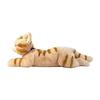 Knee cat stuffed toy brown M size P-1812