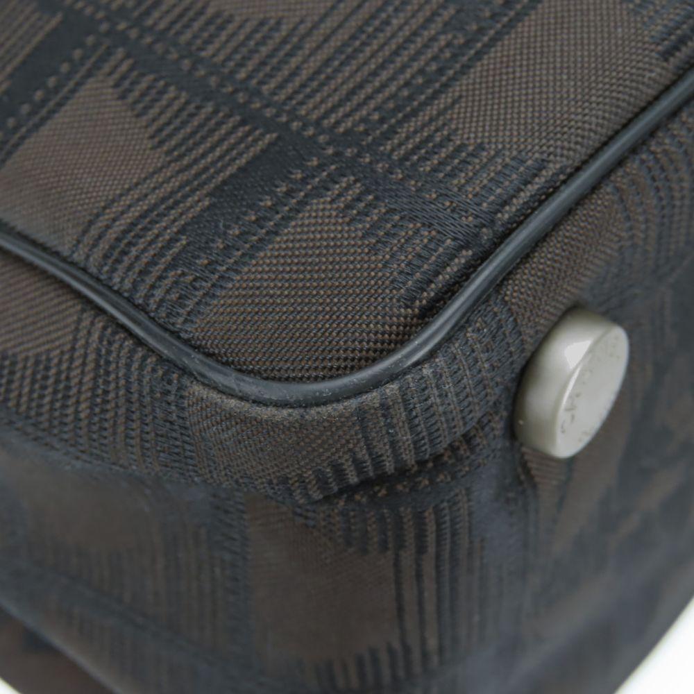 Used CHANEL Tote Bag MM New Travel Line Jacquard Nylon Marron Everyday Use