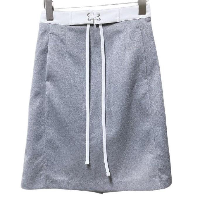 

Smoky Gray Lace-Trim Skirt: Spring/Summer Sporty Style Large