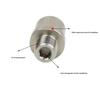 1 Pair Stainless Steel 9/16 Inch Bike Pedal Spacer Extension for Road Bicycles Mountain Bikes Bicycles Pedal Extender