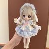 6-inch BJD Doll Outfit Set Cute Maid Dress With Blue Ice Cream Rabbit Design Female Dolls