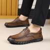 Mode Frühling Herbst Plateau Leder Slipper Herren Designer Weichsohle Lässige Herrenschuhe Mode Leichte Fahrschuhe Herren