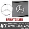 Original Car Rear Label Badge Sticker Decal Tail Embelm Replacement For Mercedes-Benz W203 C320 C240 2001-2005 C32 AMG 2002-2006 JQRST1