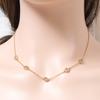 Fashion Retro Love Zircon Series Necklace Earring Bracelet Set