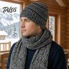 Winter Warm Hat Scarf And Glove Set Thermal Three-piece Set, Thickened Knit Gloves Touch Screen Compatible Kit, Cold Weather Ear Protection