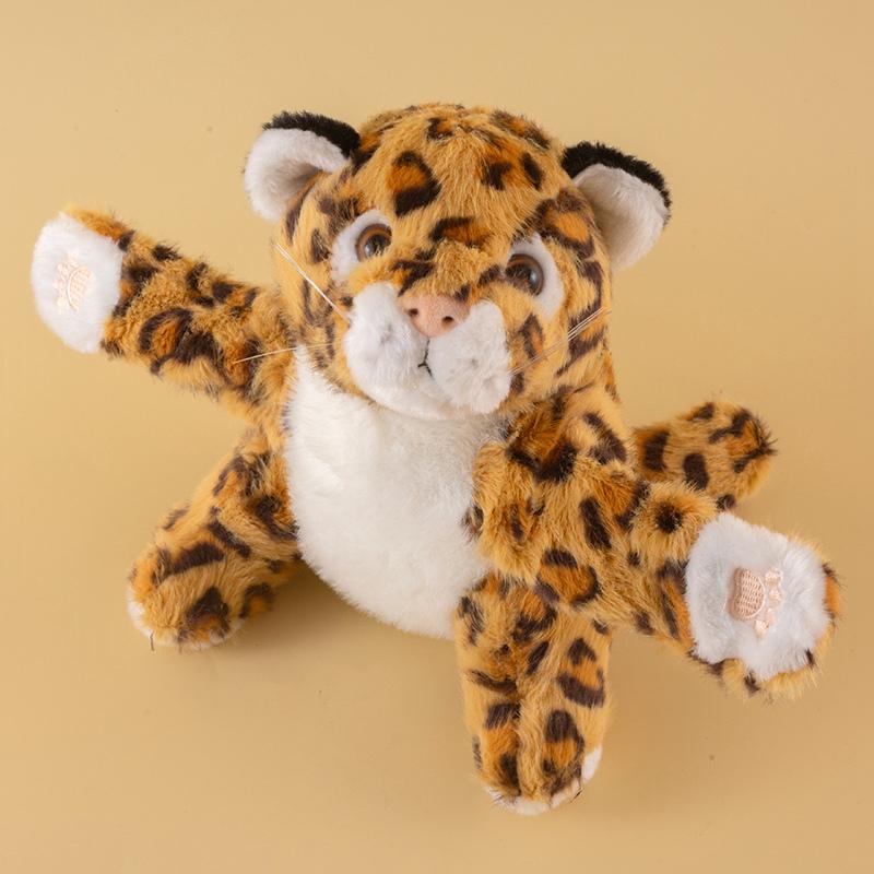 Cute Plush Animal Slap Bracelet Snow Leopard Tiger Koala Slap Wrap Plushies Soft Toys Girl Boy Birthday Present