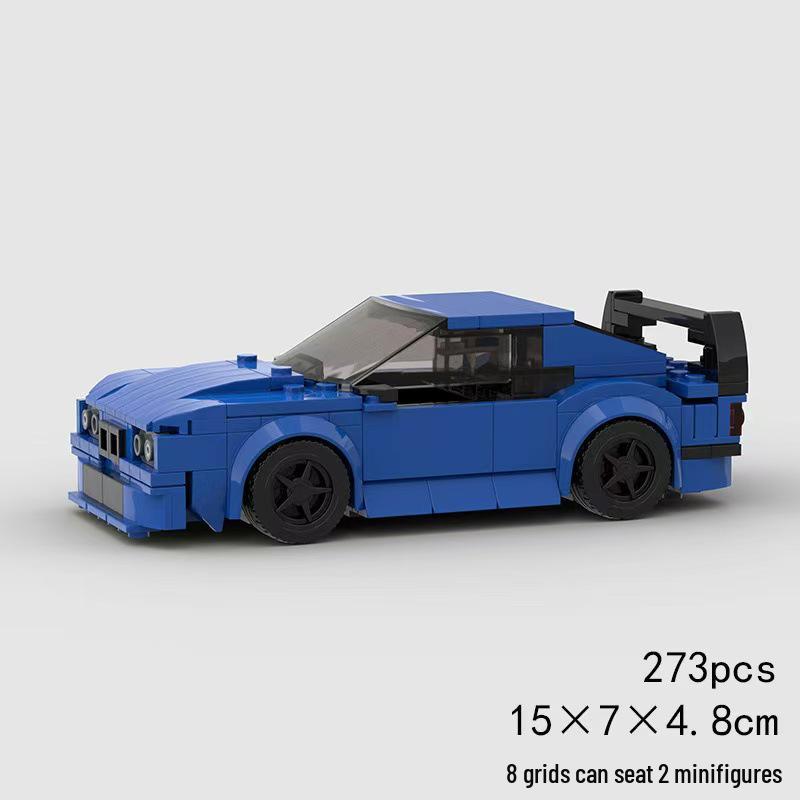 

Строительные блоки MOC: Гоночный автомобиль BMW E36, совместимый с Lego, 8 шипов 15x7x4.8 cm
