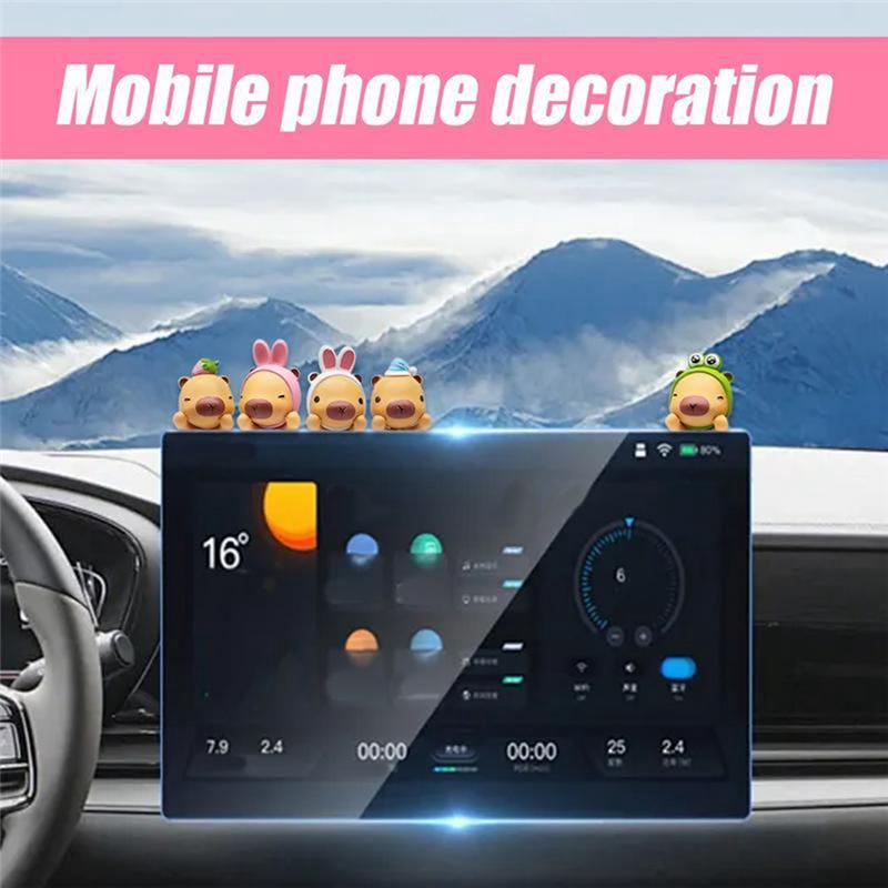 

Good-Capybara Small Animal Doll Car Navigation Screen Decoration Car Center Console Navigation Decoration