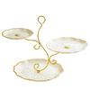 Decorative Flower Fruit Plate with Branch Stand