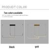 Minimalist Italian Black LED Chandelier: Sleek Long Strip for Restaurant, Bar, Office