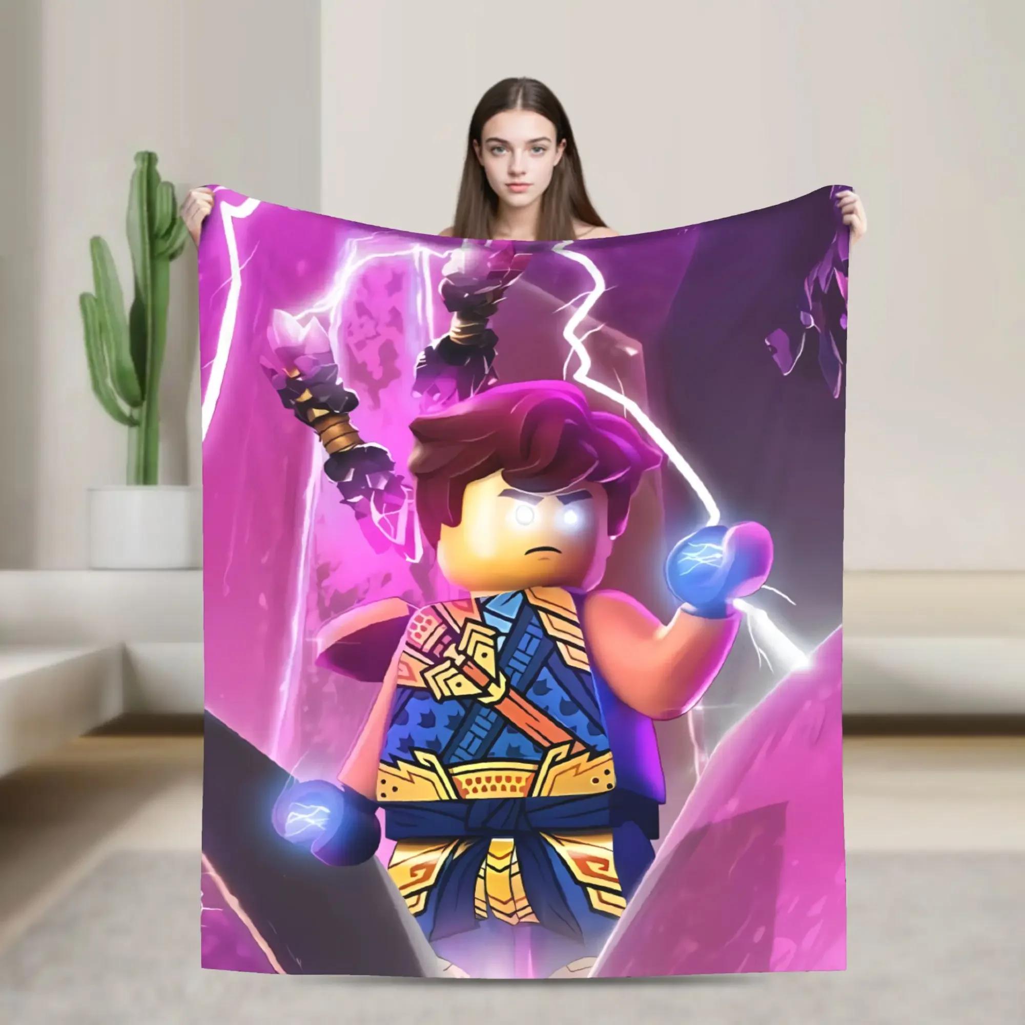 

Ninjago Jay Warm Soft Plush Throw Blanket for Kids Flannel Bedspread Sofa Cover Living Room Decor 40x50inch 101x127cm