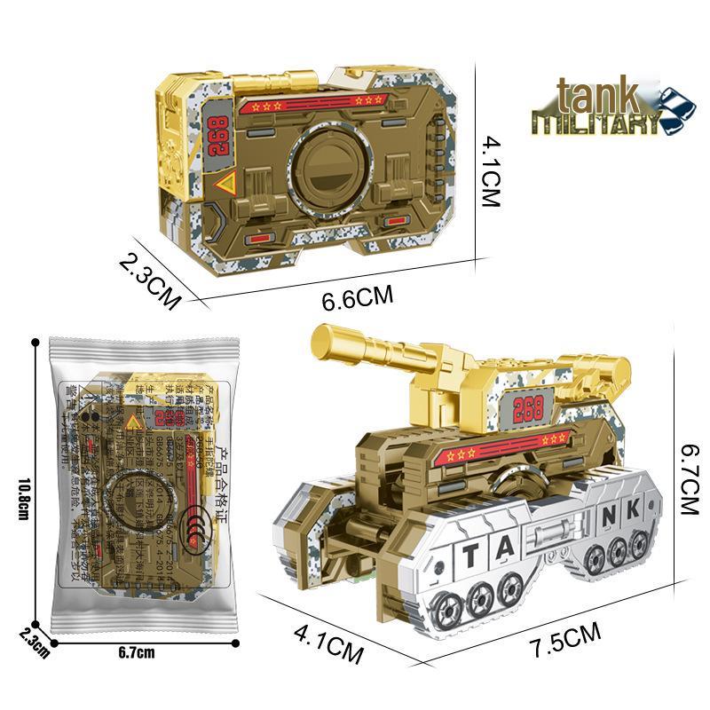 Military-Themed DIY Finger Gyroscope: Creative Spinning Toy for Kids - Unique and Novel Design