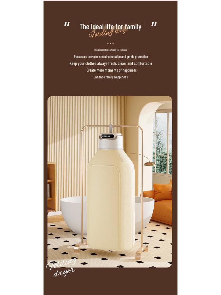 Smart Portable Folding Clothes Dryer for Dorms and Households