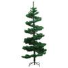 VidaXL Arbre de Noël Hélicoïdal Pré-éclairé et Support, Sapin de Noël avec LED, Décoration de Vacances, Ornement de Fête 344651