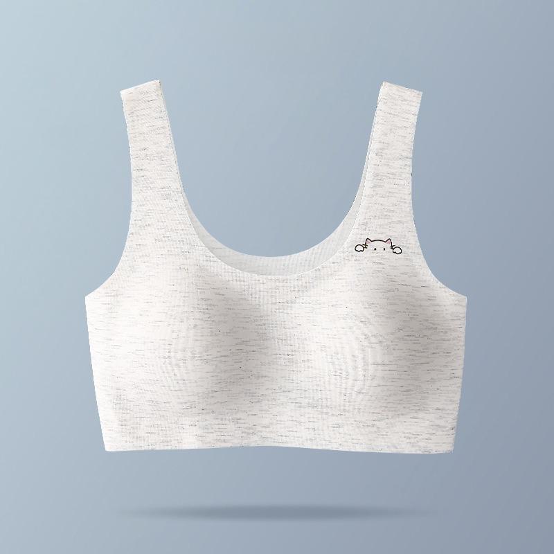 Cotton Vest Style Developmental Training Bra For Young Teen Girls