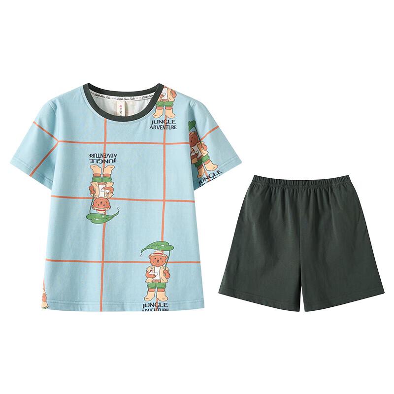 Fenteng Kids' Bear Tribe Summer Cotton Pajama Set