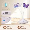 Cat Toys for Indoor Cats 3in1 Interactive Toy with Fluttering Butterfly Led Light Automatic Cat Toy for Bored Indoor Kitten Adult Cats USB