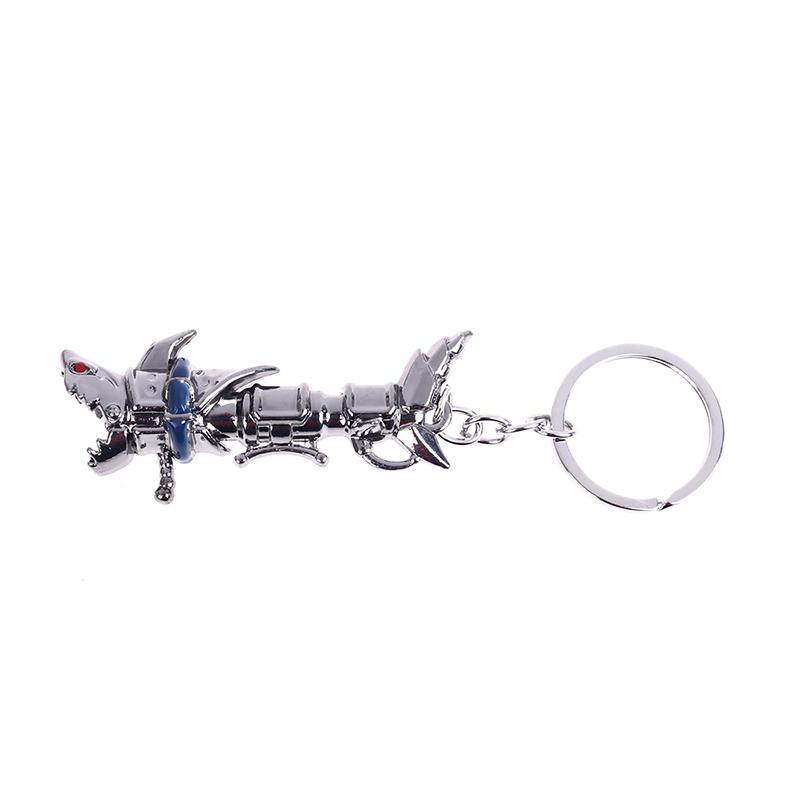 League Of Legendes Jinx Canon Porte-clés Anneaux de clés en métal Pour Cadeau Porte-clés