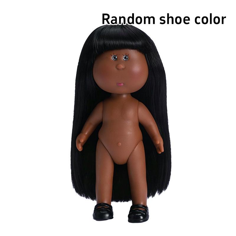 14cm Mini Potato Doll 5 Movable Joints Diy Vinyl Cute Dolls Toys Naked Baby Small Potato Doll Diy Dressing Doll Home Decoration