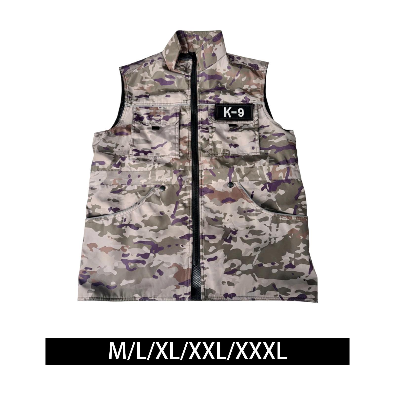 Dog Training Vest for Handlers Dog Handler Vest Sleeveless Breathable Anti Bite M