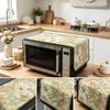 30x90cm Elegant Cotton Linen Microwave Dust Cover Dust Proof Decor Cloth