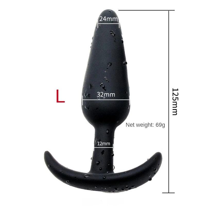 3 Sizes 100% Soft Silicone Adult Plug Butt Plugs Adult Sex Toy for Men Women Gay Unisex Couples Anal Prostate Trainer Massager