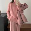 Solid color soft waxy turtleneck pullover bottoming shirt women's autumn and winter new loose lazy wind knitted sweater