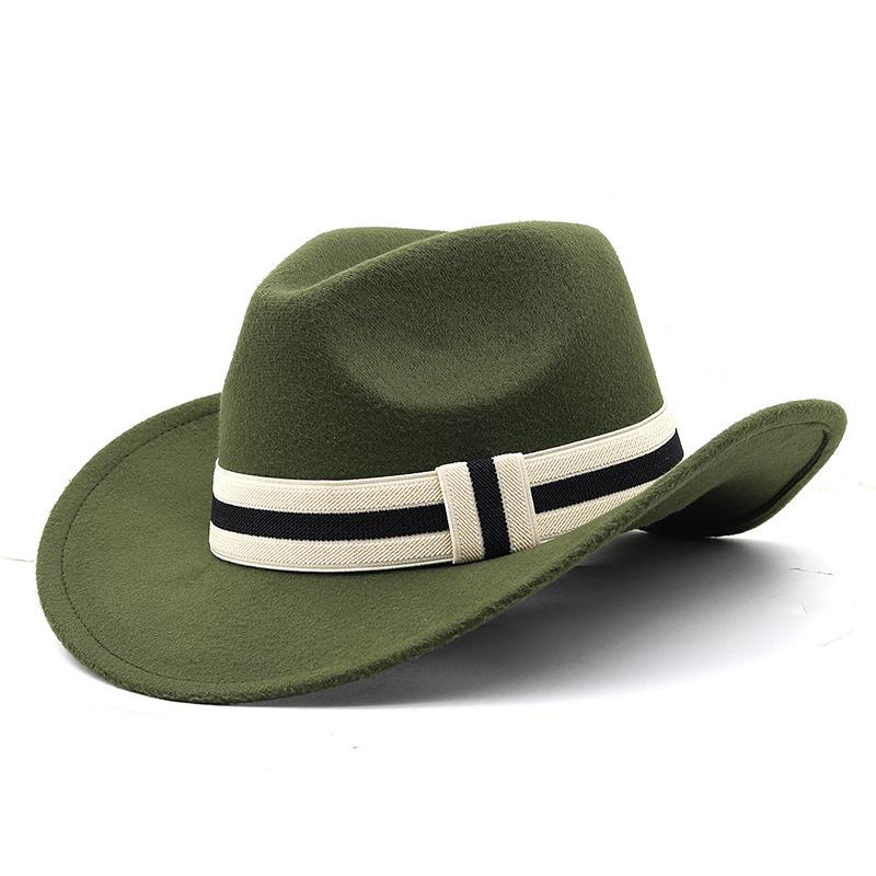 JYL TS DIY Джинсовая шляпа Федора с закатанными краями Войлок 11militarygreen_XL(60cm)adjustable темно серый