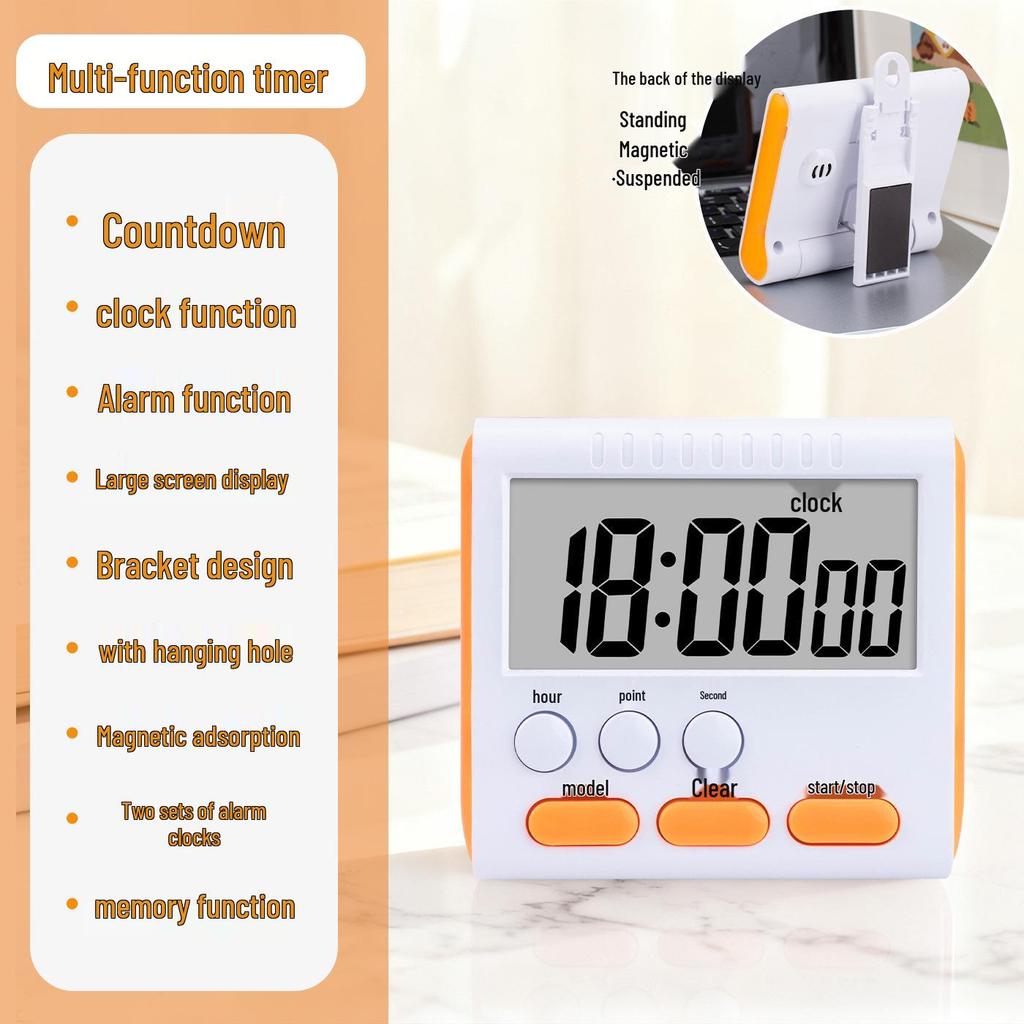 Multi-Function Kitchen Baking Timer and Alarm Clock