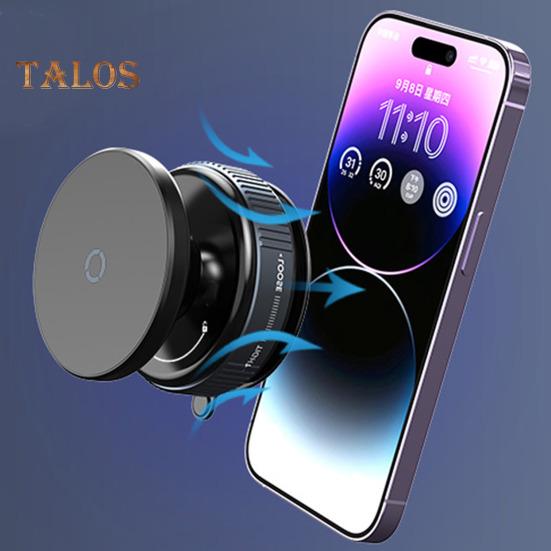 Magnetic Car Phone Holder 360 Degrees Rotation Strong Magnet Suction Cup Mount for IPhone 16/15/14/13/12 Hands-Free Phone Holder for Car Gym Mirror