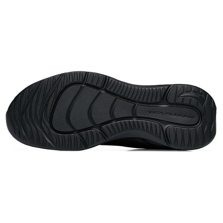 New Anta Cushioned Slip Resistant Abrasion Resistant Low Top Running Shoes Women's Black 122245571-9