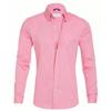 Camisa Casual de Cuatro Estaciones para Hombre Corte Slim Edición Negocios Diseño de Cremallera Anti-Acceso
