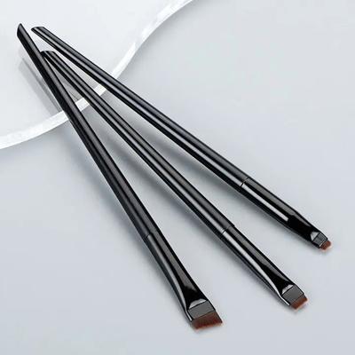 Flat Eyebrow Eyeliner Brush Professional Angle Pincell Makeup Cosmetic Tools 3 Pieces 6, C, 3 Pieces