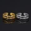 Geometric Curve Knotted Open Ring for Women - Niche Cold Style Fashion Accessory