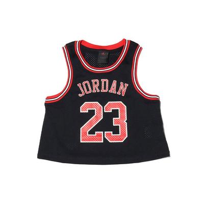 Loose Knit Mesh Breathable Basketball Jersey Women Tops Black DD0286-010