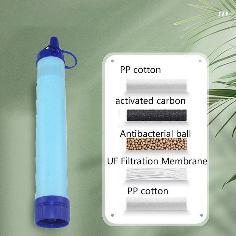 Venkovní Přenosný Vodní Filtr Čistič Přenosná Filtrační Slámka Membrána Ultrafiltrace Filament Filtrace Vody