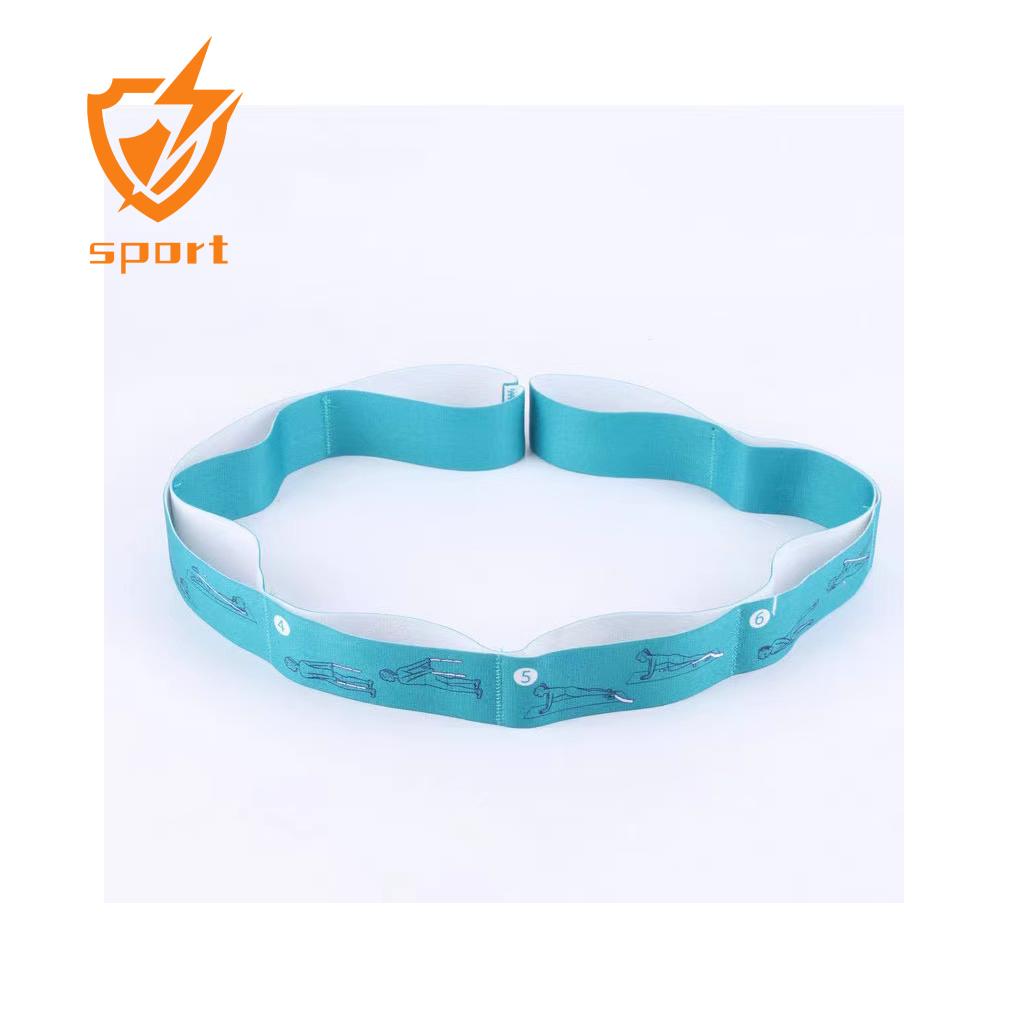 Strap with 8 Loops Exercise Stretch Yoga Belt Pilates Gym Exercises Strap base on loops