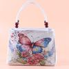 Yunnan Ethnic Style Double-layer Wooden Bead Bag Elephant Embroidery Bag Ethnic Fabric Bag
