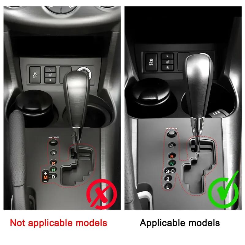 LHD for Toyota RAV4 2006 2007 2008 2009 2010 2011 2012 Car Gear Shift Panel Real Soft Carbon Fiber Sticker Interior Trim