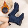 New High Tube Waterproof and Warm Women's Snow Boots Women's Non-slip Martin Boots Casual Shoes